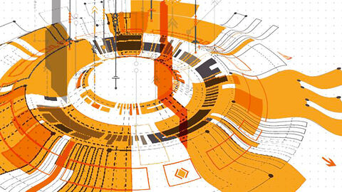 Titelmotiv Trendbericht 2020 abstrakte Titelgrafik Trendbericht 2020