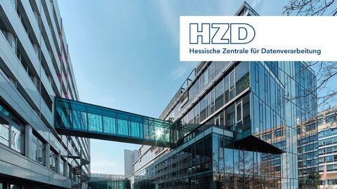 HZD Innenansicht HZD-Gebäude aus der Perspektive Bambusgarten