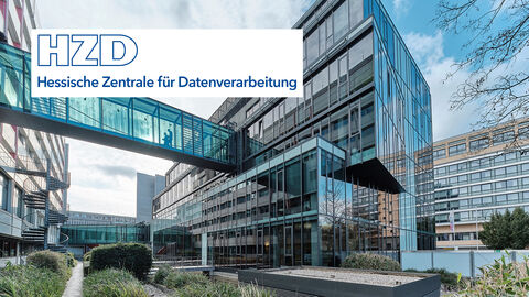 Digitalisierung gemeinsam gestalten – willkommen bei der HZD! Blick in den Innenhof der HZD