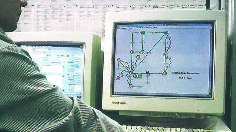 HZD Chronik Überwachung von Geräteparks Computer-Bildschirm