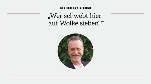 Porträtfoto von Albrecht Weiser, dem Autor des Kolumnenbeitrags „Wer schwebt hier auf Wolke sieben?“