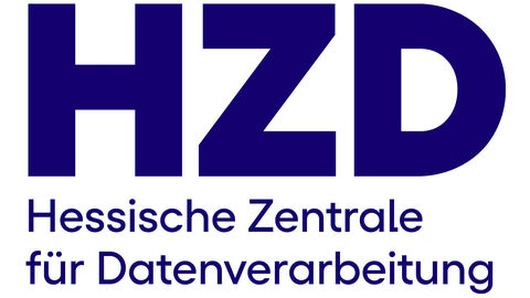 Version „vertikal“ des HZD-Logos in Blau im Farbmodus RGB und als Dateiformat jpg